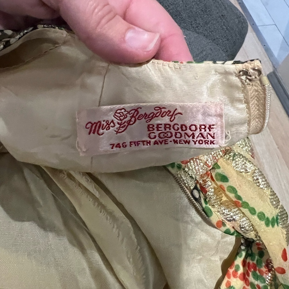 1960’s vintage bergdorf Goodman maxi dress - Picture 16 of 16